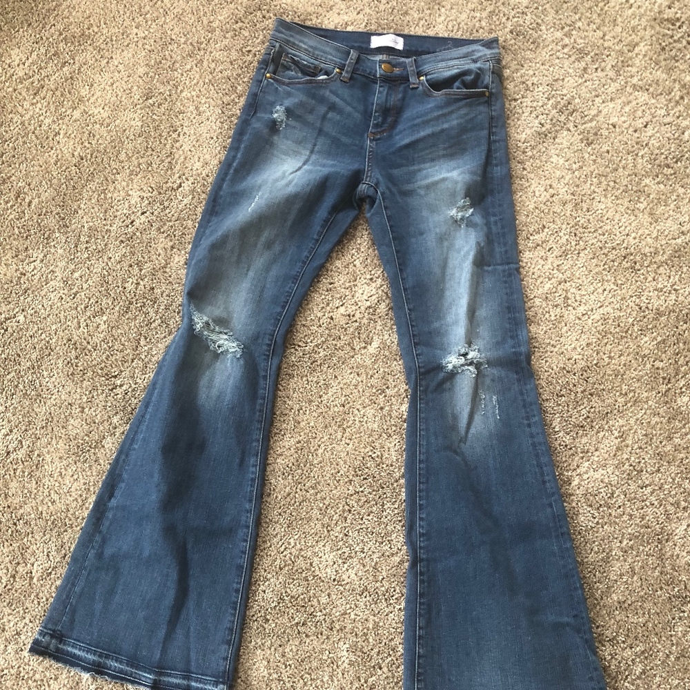 Greywire NY Petite Flare blue Denim 26P
